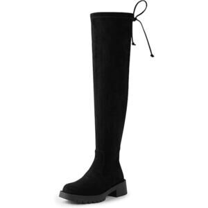 Chic Black Over-the-Knee Winter Boots
